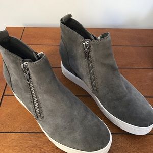 Steve Madden Wedgie Wedge Sneakers Gray 8